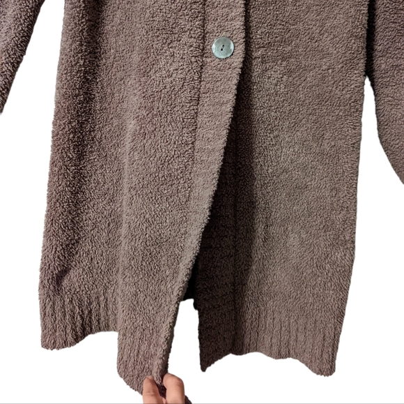 Soft Surroundings Cozy Button Front Long Line Collared Long Sleeve Cardigan - Picture 6 of 8